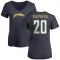 Women's Darrius Shepherd Name & Number Slim Fit V-Neck T-Shirt - Navy