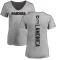 Women's Daryle Lamonica Backer V-Neck T-Shirt - Ash