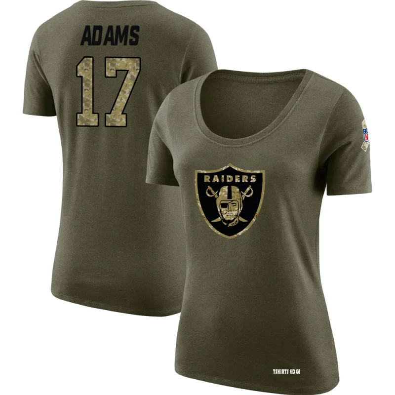 Women's Davante Adams Legend Salute to Service Scoop Neck T-Shirt