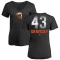 Women's Dave Dravecky Midnight Mascot V-Neck T-Shirt - Black