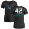 Women's Dave Henderson Midnight Mascot V-Neck T-Shirt - Black