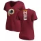 Women's David Bada Backer Slim Fit T-Shirt - Maroon