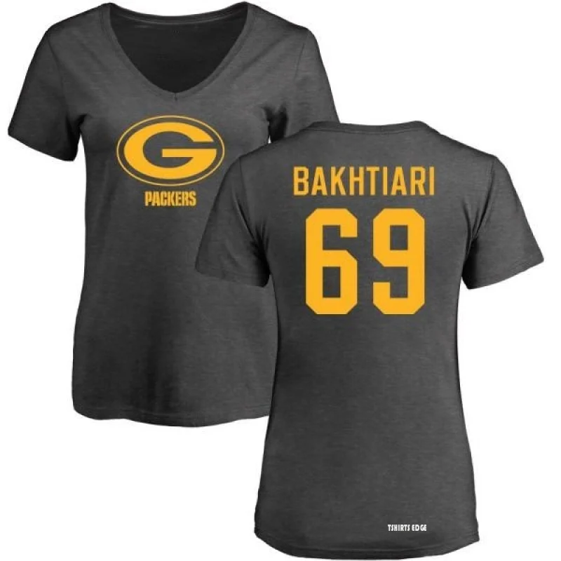 Women's David Bakhtiari One Color T-Shirt - Ash - Tshirtsedge