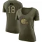 Women's David Bell Legend Salute to Service Scoop Neck T-Shirt - Olive