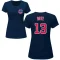 Women's David Bote Name & Number T-Shirt - Navy