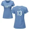 Women's David Cone Name & Number T-Shirt - Light Blue