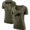 Women's David Edwards Legend Salute to Service Scoop Neck T-Shirt - Olive