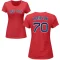 Women's David Hamilton Name & Number T-Shirt - Red