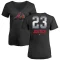 Women's David Justice Midnight Mascot V-Neck T-Shirt - Black