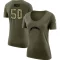 Women's David Moa Legend Salute to Service Scoop Neck T-Shirt - Olive