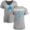 Women's David Montgomery Name & Number Slim Fit T-Shirt - Ash