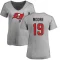 Women's David Moore Name & Number Slim Fit T-Shirt - Ash