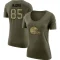 Women's David Njoku Legend Salute to Service Scoop Neck T-Shirt - Olive