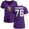 Women's David Quessenberry Name & Number Slim Fit T-Shirt - Purple