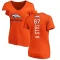 Women's David Sills V Backer Slim Fit T-Shirt - Orange