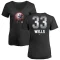 Women's David Wells Midnight Mascot V-Neck T-Shirt - Black