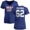 Women's Davon Coleman Name & Number Slim Fit T-Shirt - Royal