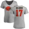 Women's Daylen Baldwin Name & Number Slim Fit T-Shirt - Ash