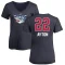 Women's Deandre Ayton Name and Number Banner Wave V-Neck T-Shirt - Navy