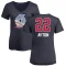 Women's Deandre Ayton Name and Number Banner Wave V-Neck T-Shirt - Navy