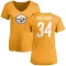 Women's DeAngelo Williams Name & Number Slim Fit T-Shirt - Gold