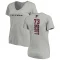 Women's Delontae Scott Backer V-Neck T-Shirt - Ash