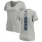 Women's Demarcus Robinson Backer V-Neck T-Shirt - Ash