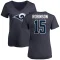 Women's Demarcus Robinson Name & Number Slim Fit T-Shirt - Navy