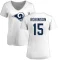 Women's Demarcus Robinson Name & Number Slim Fit T-Shirt - White