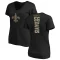 Women's Demario Davis Backer Slim Fit T-Shirt - Black