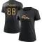 Women's Demaryius Thomas 2020 Salute To Service Performance T-Shirt - Black