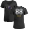 Women's Dennis Pitta Midnight Mascot T-Shirt - Black