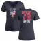 Women's Denyi Reyes Name and Number Banner Wave V-Neck T-Shirt - Navy