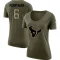 Women's Denzel Perryman Legend Salute to Service Scoop Neck T-Shirt - Olive