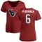 Women's Denzel Perryman Name & Number Slim Fit T-Shirt - Red