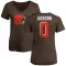 Women's Deon Jackson Name & Number Slim Fit T-Shirt - Brown