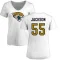 Women's Dequan Jackson Name & Number Slim Fit T-Shirt - White