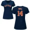 Women's Derek Bell Name & Number T-Shirt - Navy