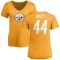 Women's Derek Watt Name & Number Slim Fit T-Shirt - Gold