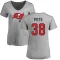 Women's Derrek Pitts Name & Number Slim Fit T-Shirt - Ash