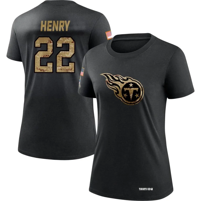 Women's Derrick Henry 2020 Salute To Service Performance T-Shirt - Black -  Tshirtsedge