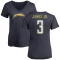 Women's Derwin James Jr. Name & Number Slim Fit V-Neck T-Shirt - Navy