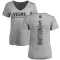 Women's Deryk Engelland Backer Slim Fit V-Neck T-Shirt - Heathered Gray