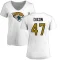 Women's De'Shaan Dixon Name & Number Slim Fit T-Shirt - White