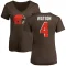 Women's Deshaun Watson Name & Number Slim Fit T-Shirt - Brown