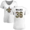 Women's Deuce Wallace Name & Number Slim Fit T-Shirt - White