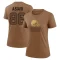 Women's Devin Asiasi Legend 2023 Salute To Service Performance T-Shirt - Brown