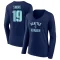 Women's Devin Shore Name & Number Victory Arch T-Shirt - Navy