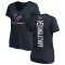 Women's Devin Singletary Backer Slim Fit T-Shirt - Navy