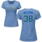 Women's Devin Williams Name & Number T-Shirt - Light Blue